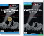 BCW Resealable Current Comic Bags and Boards Combo, 100 Count Each | Protect current comics with 100 acid-free resealable bags and 100 rigid backing boards for storage, display, and transport. - Image 2