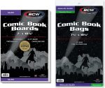 BCW Silver Age Comic Book Bags and Boards, Resealable, 200 Count | Acid-free polypropylene sleeves, 24-pt SBS support, 3% buffer, adhesive strip closure, fits silver and bronze issues - Image 2