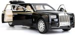 BDTCTK 1/32 Rolls-Royce Phantom Model Car,Zinc Alloy Pull Back Toy car with Sound and Light for Kids Boy Girl Gift (Black) - Image 2