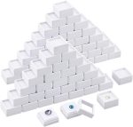 BENECREAT 70pcs White Gemstone Display Box, Plastic Transparent Bare Stone Box Square Gem Box 1.2x0.63 Inch for Gemstone, Jewelry, Crystal Diamond Accessories Display - Image 2
