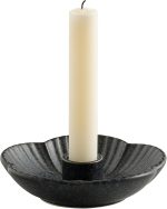 BEUNAIZER Ceramic Flower Candle Holder, 4.7 in Tabletop Tray for Home Decor | Holds incense or palo santo when you want a calm room setting for reading, meditation, relaxing or evening routines. - Image 2