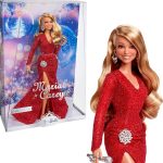 Barbie Signature Doll, Mariah Carey Holiday Collectible in Red Glitter Gown with Silvery Accessories - Image 2