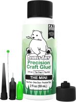 Bearly Art Precision Craft Glue Mini 2 fl oz with Tip Kit Archival | Acid Neutral Archival Safe, Dries Clear, Freeze stable, Wrinkle & Crack Resistant, Strong Flexible Hold Formula, Made in USA - Image 2