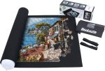 Becko US Puzzle Mat Roll Up with Drawstring Storage Bag, Felt Rollup Mat for Easy Transport & Storage, Portable Puzzle Board Puzzles Saver Keeper for Jigsaw Puzzles Up to 1500 Pieces - Image 2