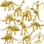 Bedwina Dinosaur Fossil Skeleton - (Pack of 24) 3.7 Inch Assorted Plastic Dino Figure Bones for Kids Science Dig Kit, Digging Sandbox Bins Play Toys, Party Favors, Birthday Decorations - Image 2