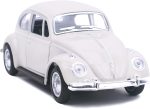 Berry President 1967 Classic Beetle Bug Vintage 1/32 Scale Diecast Metal Pull Back Car Model Toy for Gift/Kids (Beige) - Image 2