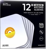 Big Fudge 12" Vinyl Record Sleeves - Inner Sleeves 50 Pack - Heavyweight Acid Free Paper Vinyl Covers - Accessories Protect LP Albums from Dust, Dirt & Scratches - Image 2