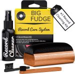 Big Fudge Vinyl Record Cleaning Kit - 4-in-1 Vinyl Record Cleaner Kit for Records Includes Ultra-Soft Velvet Brush Cleaning Liquid Stylus Brush and Storage Pouch - Pro Records Care - Image 2