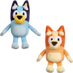 Bingo & Bluey Plush Toys 2-Pack, Soft Deluxe Fabric, Embroidered | Cuddly stuffed animals for show time, story time, or naps; Bluey toys for preschoolers and fans ages 3+ - Image 2