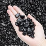 Black Small Pebbles - Decorative Gravel Rock Plant Stones,3/8" Natural Polished Stones Succulent Gravel,Pebbles Gravel for Bamboo Plants,Succulent,Home Decor,Landscaping,Vase Fillers. - Image 2
