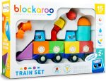 Blockaroo Magnetic Foam Building Blocks 15-Piece Train Set for Toddlers | Soft Magnetic Foam Blocks, Train-Themed Pieces, 360-Degree Rotation, Sensory Play, Preschool Learning, Ages 2+ - Image 2