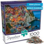 Buffalo Games Peter Stewart, Cinque Terre, 1000 Piece Adult Jigsaw Puzzle | Cinque Terre Seaside Scene, Poster Included, Precision-Cut Pieces, Made in USA, Thicker Board - Image 2