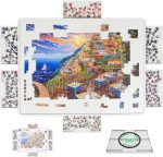 BuilderButler Lightweight 1000 Pieces Rotating Puzzle Board with 6 Sliding Drawers and Cover – 360° Lazy Susan Spinning, 30.2"x22.44" Portable Plastic Puzzle Table, for Puzzling, Diamond Painting - Image 2