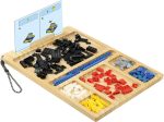 Building Baseplate Table Tray for LEGO Brick Sorting and Instruction Holder | Brick Sorting Tray, 7-Compartment Building Block Organizer with Lanyard for Lego Building Bricks & DIY Projects - Image 2