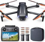 Bwine F7MINI 8K Photo 5.5" 1080P RC Screen Drones with Camera for Adults | 4K video, 20000ft Transmission, 64mins Flight, 3-Axis Gimbal, FAA-Exempt, GPS Follow Me, Auto Return, Beginner Mode, 5X Zoom - Image 2