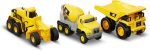 CAT Construction Toys CAT Construction Die Cast Metal 3 Pack Vehicles - Dump Truck/Cement Mixer/Grader for Ages 3+ - Image 2