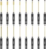 Car Tool Kit - 16pcs Screwdriver Tool Set Includes Flat, Phillips, Hex, Titanium Steel Tool Set Hex Driver Set Tool Kit with Tools Storage Bag for Remote Control Car Drone Helicopter Models - Image 2
