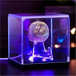 Championship Ring Display Case with Led Light, UV-Protected Clear Challenge Coin Holder, Premium Light-Up Display Box for Memorabilia, Ideal Gift for Baseball, Softball, Super Bowl, Football Ring - Image 2