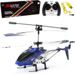 Cheerwing S107/S107G Phantom 3CH 3.5 Channel Mini RC Helicopter with Gyro Blue | Super Durable,Colorful Flashing Light,RC Toys for Boys Girls and Kids - Image 2