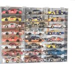 Clear Acrylic Display Case for 1:24 Scale Diecast Toy Model Cars Hot Small Toy Wheels Storage Showcase, 98% UV Protection, 4mm Thick Acrylic 24 Compartments, - Image 2
