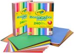 Crayola Construction Paper Bulk Pack (480 Sheets) – 10 Assorted Colors, 9x12, Teacher School Supplies & Classroom Must Haves, Card Making Craft Supplies, Art Paper - Image 2