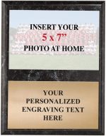 Crown Awards 9 x 12 Black Marbleized Vertical Team Photo Plaque Award, Coach Appreciation Gifts - Image 2