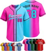 Custom Baseball Jersey Personalized Team Uniform Name Number Logo Printed or Stitched Button Up Shirt for Men Women Youth - Image 2