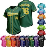 Custom Baseball Jersey Printed Stitched Personalized Button Down Baseball Shirts Sports Team Uniform for Women Men Youth Fans - Image 2