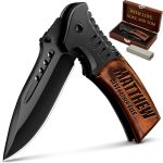 Custom Knife - Personalized Gifts for Men and Women - Engraved Gifts for Man Husband Boyfriend Wife Girlfriend - Customized Pocket Knives for Birthday, Anniversary - Best Unique Present 0207 - 6611 PS - Image 2