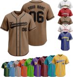 Custom Pinstripe Baseball Jersey Printed Stitched Personalized Baseball Shirts Sports Team Uniform for Women Men Youth Fans - Image 2