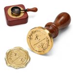 Custom Wax Seal Stamp,Personalised Wax Seal Stamp,Various Themes/Vintage Brass Stamp with Wooden Handle,Wedding Invitations, Gift Wrapping, Envelopes, and Christmas Cards - Image 2
