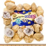 DANCING BEAR 25 Break Your Own Geodes, 90% Hollow, (Large 1.75-2.5") Crack Open & Discover Amazing Surprise Crystals Inside! Educational Info and Instructions Included, Fun Party Favors & Prizes - Image 2