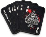 Dead Man's Hand Ace of Spade Embroidery Patch - Funny Meme Embroidered Patches, Military Tactical Morale Patch with Hook and Loop Fastener, Cute Patches for Backpacks, Jeans, Jackets, Vests & More - Image 2