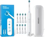 Deep Clean Rechargeable Electric Powered Toothbrush, Rechargeable Electric Toothbrush with 8 Brush Heads,Pressure Sensor to Protect Gums - Image 2