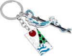 Demon Slayer Gifts, Anime Keychains with Sword & Charm Plate, Gift-Ready Packaging with Protective Case - Image 2