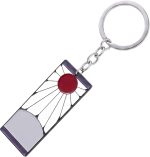 Demon Slayer Keychain with Hanafuda & Rengoku Charms, Premium Demon Slayer Gifts and Anime Merch - Image 2