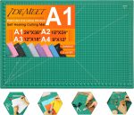 Density-upgraded 24" x 36" Large Self Healing Sewing Mat, Idemeet Rotary Cutting Mat 5-Ply Cut Board for Crafts Hobby Project, Scale Size 24" x 36", A1, Green - Image 2