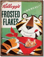 Desperate Enterprises Kellogg's Frosted Flakes Tony Tin Sign - Nostalgic Vintage Metal Wall Decor - Made in USA - Image 2