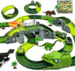 Dinosaur Track Toy Set,Kids Ages 3-8, 275Pcs Train & Race Track | Includes dinosaur cars, dinosaur models and accessories, a fun gift for boys and girls to inspire creative play - Image 2