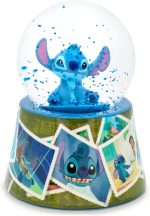 Disney Lilo & Stitch Vintage Photos Mini Light-Up Snow Globe for Adults with Glitter | 3 Inches - Image 2
