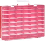 Display Case Compatible with Disney Doorables Collectible Mini Figures/ for MGA Entertainment Miniverse. Toys Storage Organizer for Multi Peek/ for Village Peek Characters (Box Only)--Red - Image 2