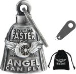 Dream Apparel Motorcycle Bells for Bikers Guardian Angel Gremlin Motorcycle Bells for Motorcycle Rider Key Chain for Luck - Image 2