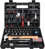 DuraMax 156-Piece Tool Kit for Home - Basic Tool Set with Secure Storage Case, Hammer, Wrench & Socket Sets - Compact Hand Small Tool Box for Auto Repair, Apartment & DIY Projects - Image 2