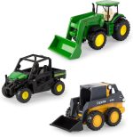 ERTL Iron John Deere Die-Cast Replicas - Includes Tractor, Gator, and Skid Steer Farm Toys with Collectible Display Box - John Deere Tractor Toys - 3 Inch - 3 Count - Ages 3 Years and Up - Image 2