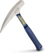 ESTWING 22 oz Rock Pick, Forged Steel Hammer, Shock Reduction Grip | Made in USA, Top Choice Of Geologists, Square Face & Pointed Tip, Forged In One Piece, Patented Shock Reduction Grip - Image 2