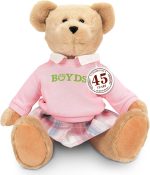 Enesco Boyds Bears 45th Anniversary Emma Boydsley Plush Teddy Bear Stuffed Animals, Collectible Premium Soft Teddy Bear Plushies for Ages 1+ and Up, Tan, 13 Inch - Image 2