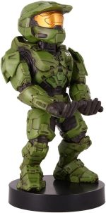 Exquisite Gaming: Halo: Master Chief - Mobile Phone & Gaming Controller Holder, Device Stand, Cable Guys, Xbox Licensed Figure, Green - Image 2