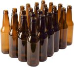 FastRack Amber Beer Bottles 12oz (Pack of 24) | Longneck Glass Beer Bottles with Pry-off Crown Finish for Home Brewing Mead, Cider & Kombucha | Durable Brewing Bottle & Bottling Kit - Image 2