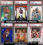 Football Hot Packs - 15 Cards - 6 Rookies - Look for Autographs - Graded | Memorabilia, 1/1, or Numbered - Image 2