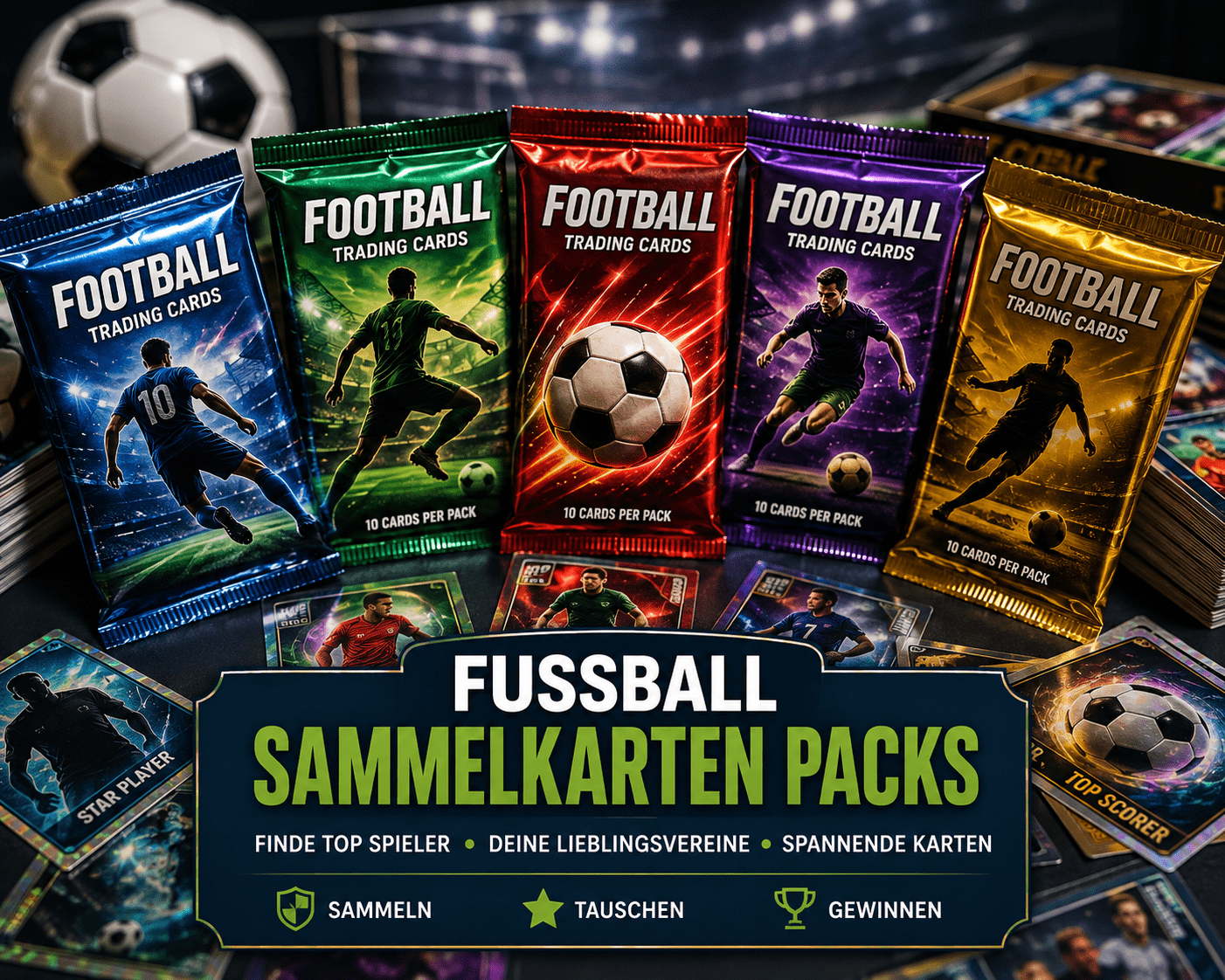 Fußball Sammelkarten Packs Fußball Sammelkarten Packs